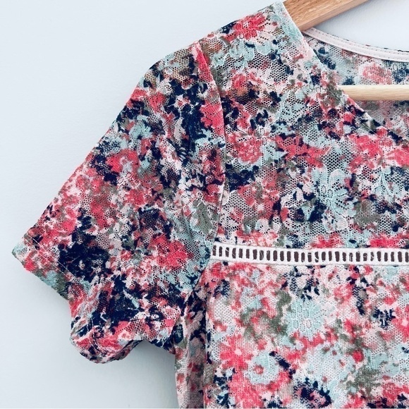 Jessica Simpson Maternity Dress Floral Asymmetrical Baby Shower Small - Picture 5 of 13